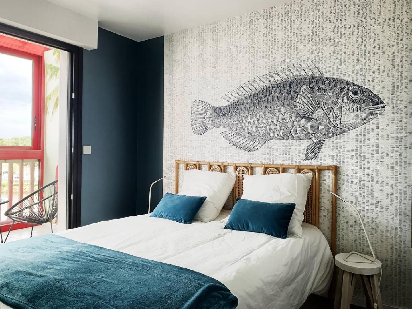 Ferienwohnung Port Sud - T3 En Duplex Avec Vue Panoramique Sur Le Port De Capbreton Exterior foto