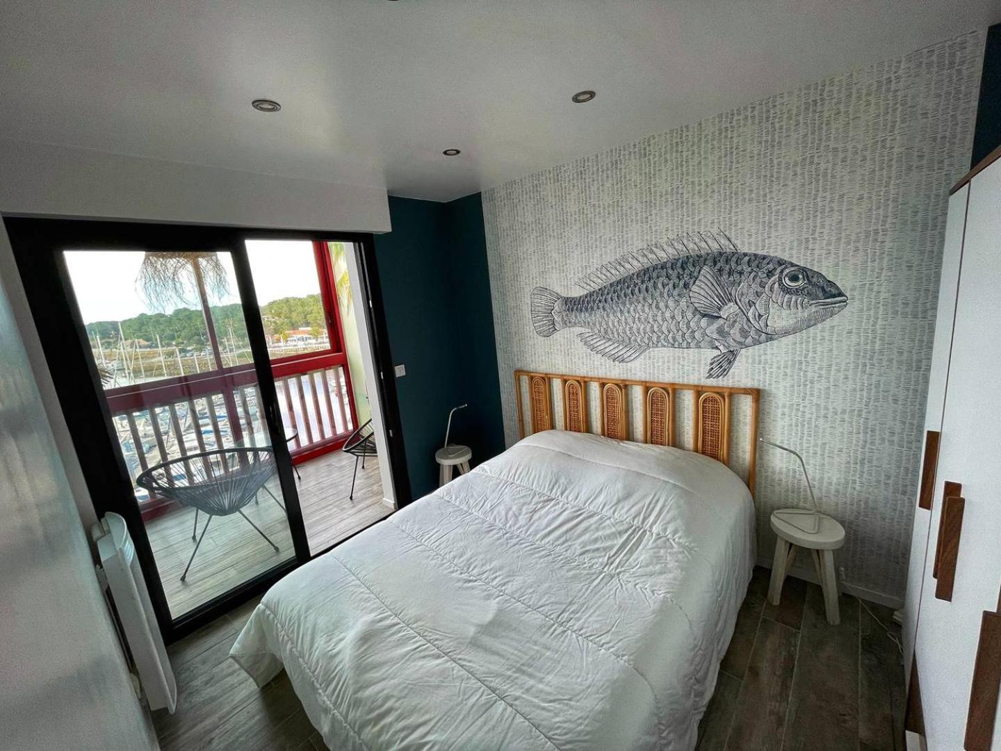 Ferienwohnung Port Sud - T3 En Duplex Avec Vue Panoramique Sur Le Port De Capbreton Exterior foto